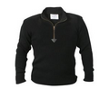 Black 1/4-Zip Commando Sweater (S to XL)